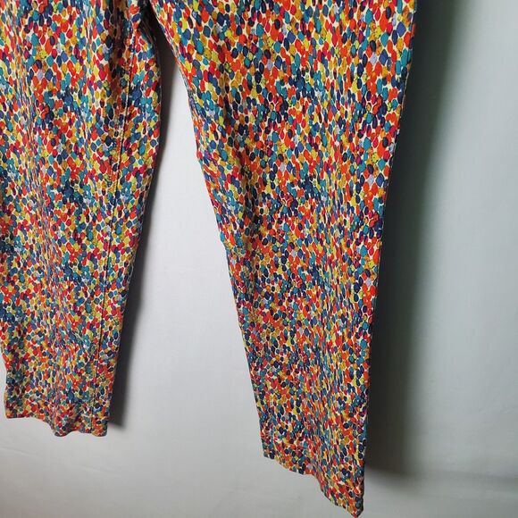 Soft Surroundings Multicolor Printed Pull-On Cropped Pants Size Medium - Picture 5 of 7